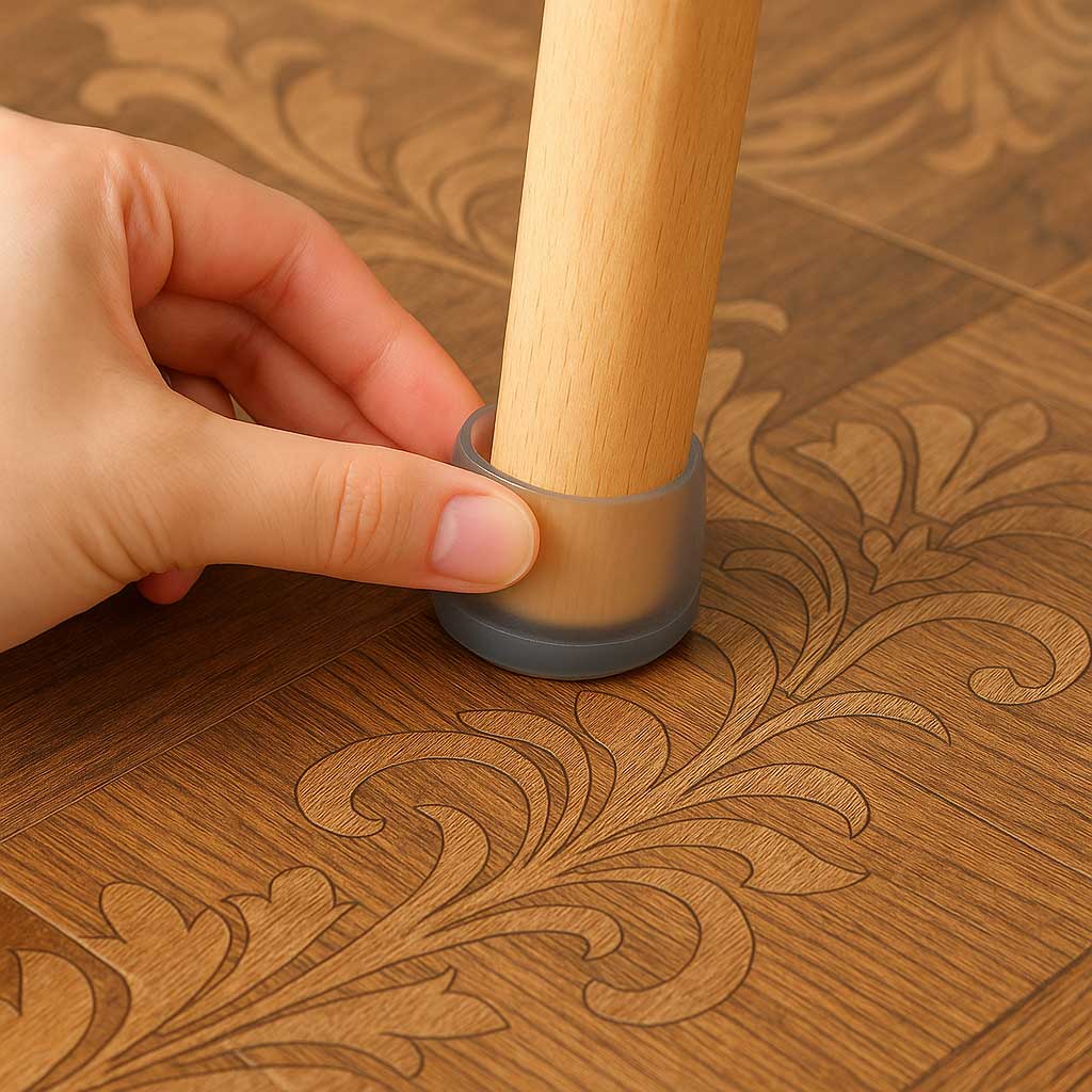 lắp đệm chân cho đồ nội thất