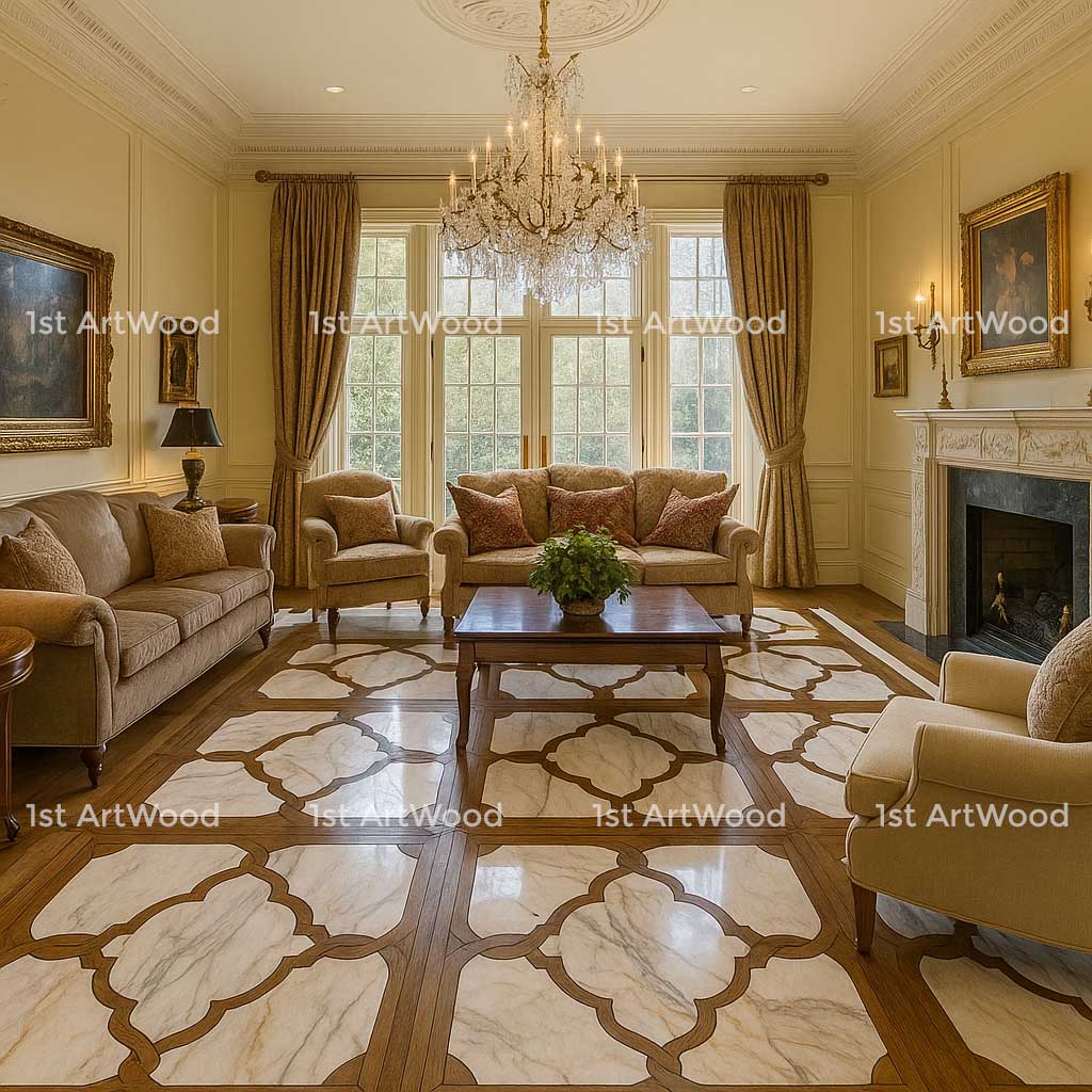 Sàn gỗ nghệ thuật tạo bản sắc thẩm mỹ riêng