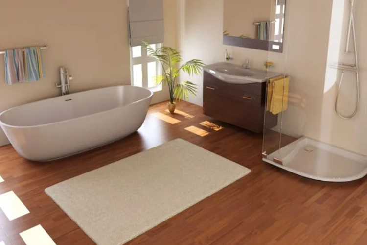 Có nên lát sàn gỗ công nghiệp cho phòng tắm?