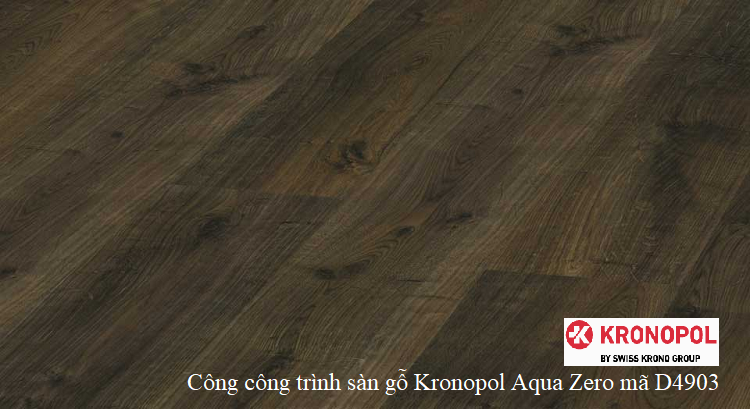 Kronopol D2023 - 12mm  có màu nâu sẫm vân gỗ sồi (Patras Oak)
